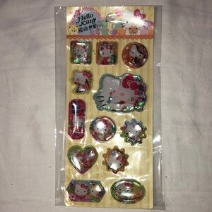 Hello Kitty Holographic Sticker Set 3d waterfall korea exclusive
